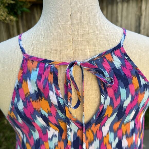 Tori Richard 100% Silk Sleeveless Geometric Abstract Blouse Women’s Size 0 - Picture 6 of 10